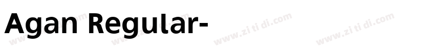 Agan Regular字体转换